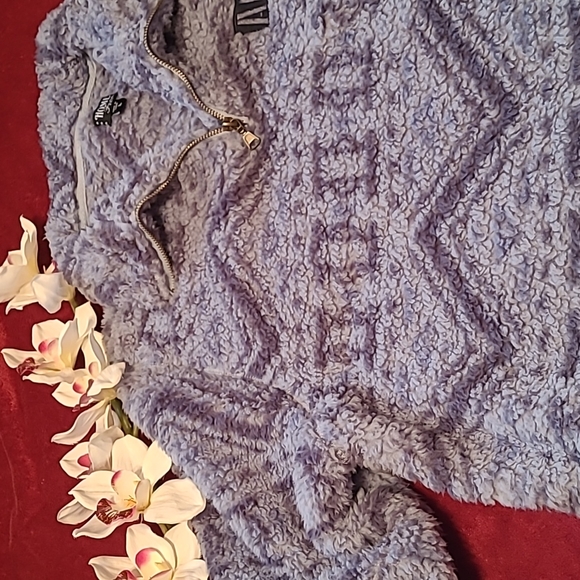 Quarter Zip Sherpa Sweater NWOT - Picture 11 of 12